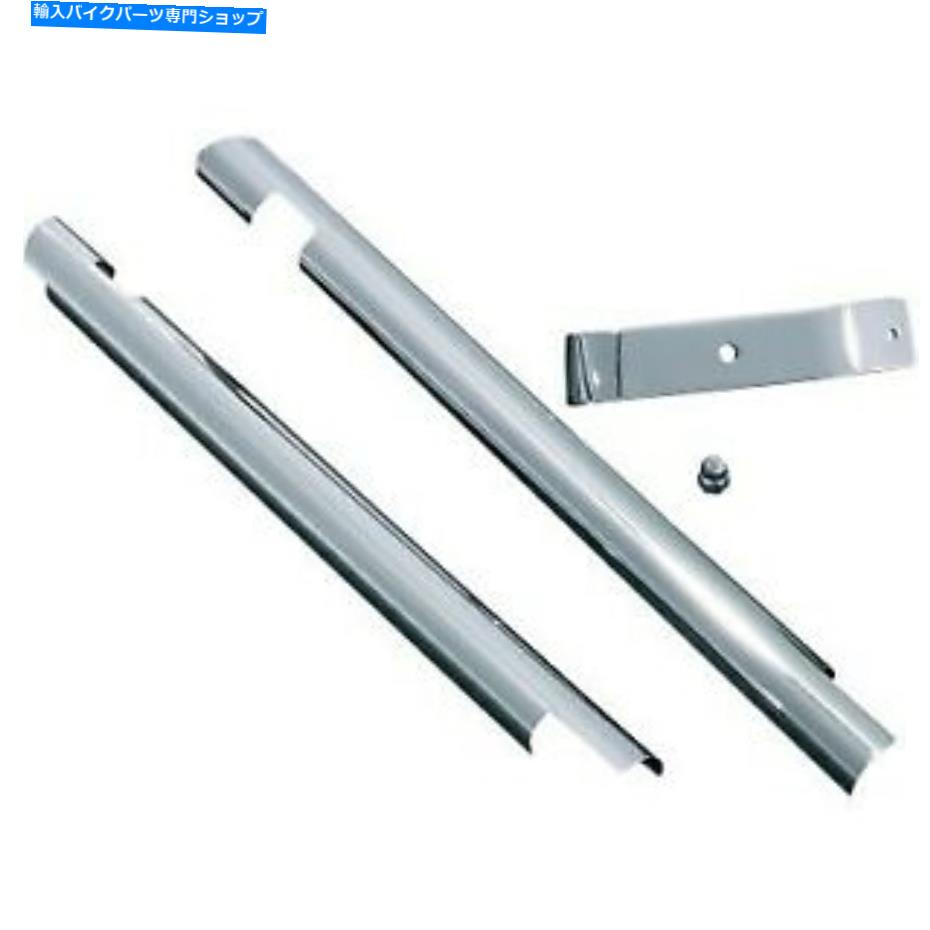 クロームパーツ Kuryakyn 7853 ChromeダウンチューブカバーFXST / FLST SOFTAIL 00-06 Kuryakyn 7853 Chrome Down Tube Covers for Harley FXST/FLST Softail 00-06【並行輸入品】