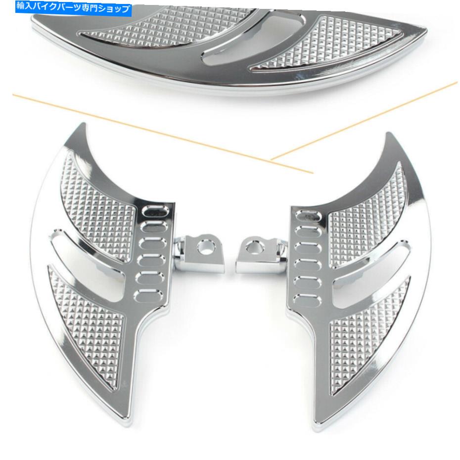 クロームパーツ ハーリーダイナFXD FLST用プッシュトンフットペグTomahawk客用トロゲ式トーブローム - オリジナルのタイトルを表示 Harley Dyna FXD flst用オスマウントFootPeg Tomahawk客用フロアボードクローム- show original title【並行輸入品】