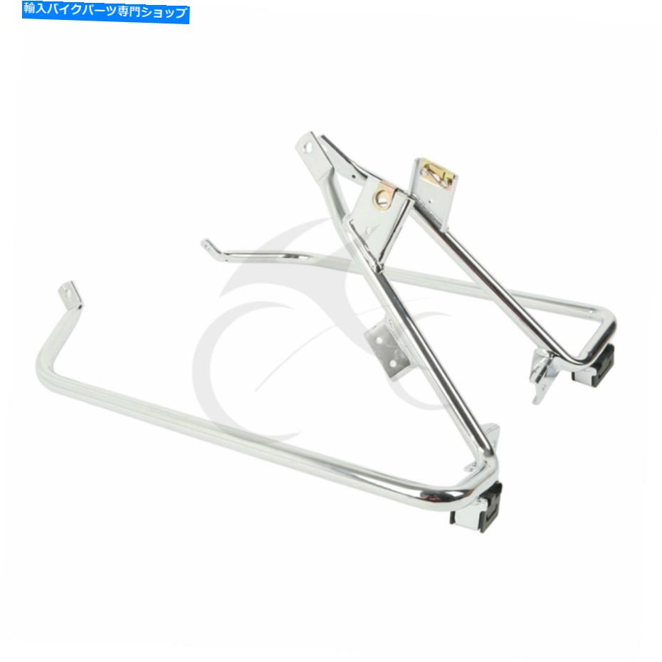 クロームパーツ クロームサドルバッグサドルバッグサポートブラケットTouring Fltru 2009-2013 Chrome Saddlebag Saddle Bag Support Brackets For Harley Touring FLTRU 2009-2013【並行輸入品】