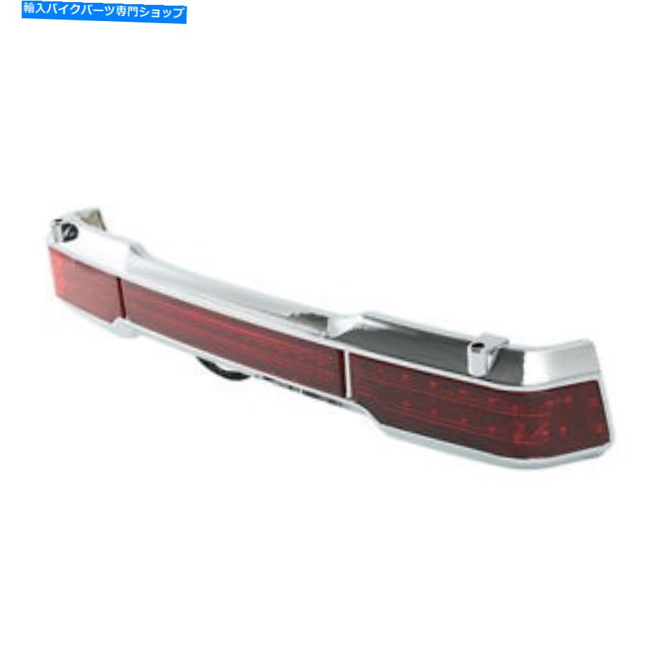 クロームパーツ Harley Touring King Tour Pack 1997-2008のためのクロム赤LEDテールブレーキライトフィット Chrome Red LED Tail Brake Light Fit For Harley Touring King Tour Pack 1997-2008【並行輸入品】