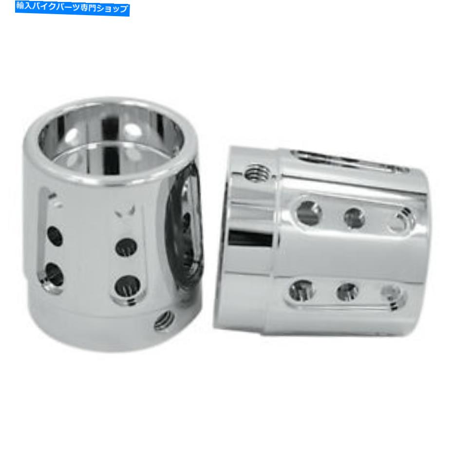 クロームパーツ Chrome Gatlinフロントアクスルナットカバー2000-2007ハーレーダビッドソンツーリングモデル Chrome Gatlin Front Axle Nut Covers 2000-2007 Harley-Davidson Touring Models【並行輸入品】