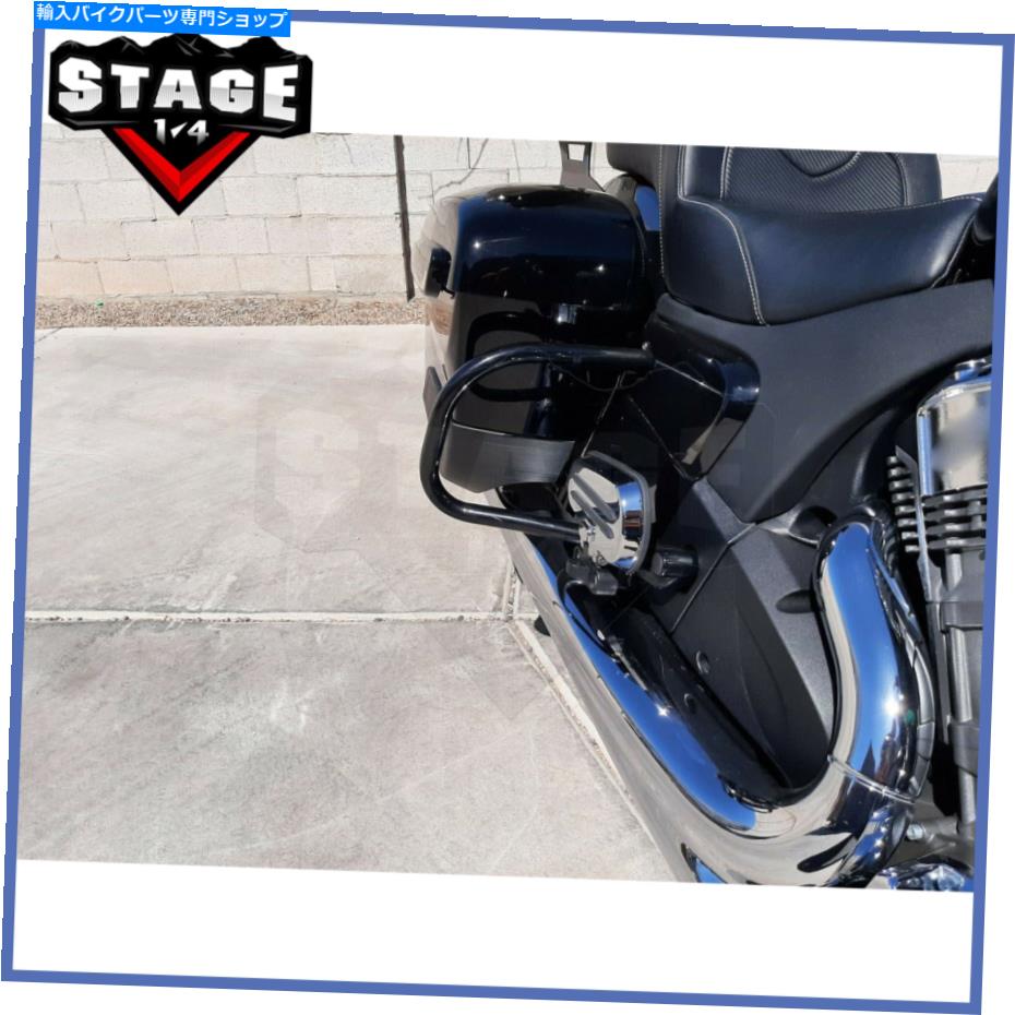 クロームパーツ リアサドルバッグクラッシュガードバーハイウェイのためのインドチーフテインロードマスター Rear Saddlebag Crash Guard Bar Highway For Indian Chief Chieftain Roadmaster【並行輸入品】
