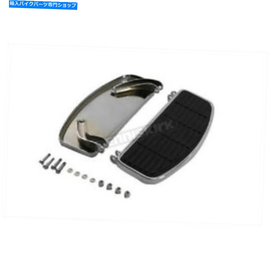 クロームパーツ V-Twin MFG Chrome Driver D形フットボードセットH-D G FL uおよびW - 27-0904 V-Twin Mfg Chrome Driver D Shape Footboard Set for H-D G FL U and W - 27-0904【並行輸入品】