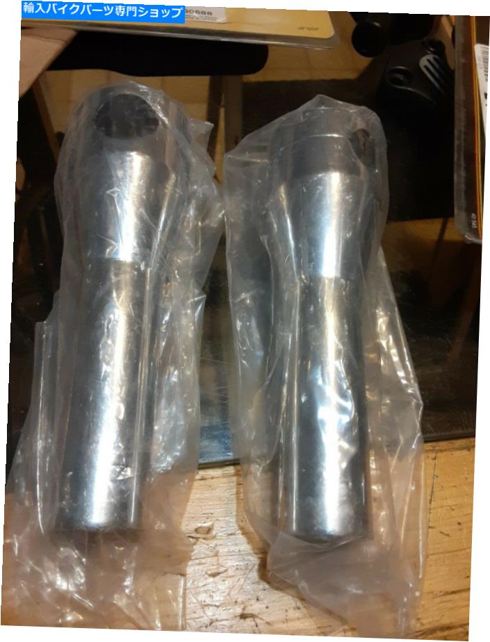 クロームパーツ 1インチバー、ハーレー、またはカスタム用の6インチバレルライザー Six Inch Barrel Risers For 1\