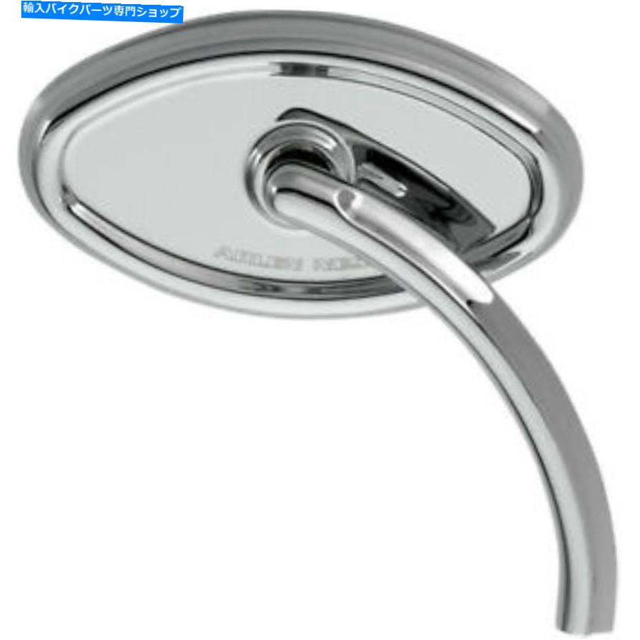 クロームパーツ Arlen Ness Chromeカーボセサスショートステム右側ハンドルバーミラーハーレー Arlen Ness Chrome Curvaceous Short Stem Right Side Handlebar Mirror Harley【並行輸入品】