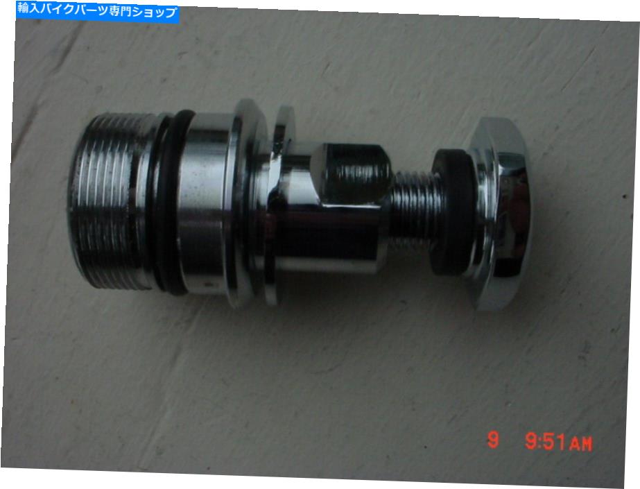 クロームパーツ クロムフォークチューブプラグセットW /キャップワッシャガスケットペア CHROME FORK TUBE PLUG SET W/ CAP WASHER GASKET Pair【並行輸入品】