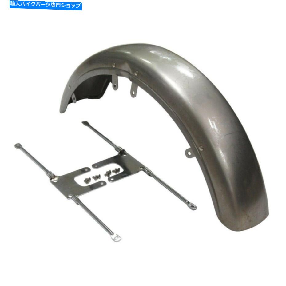クロームパーツ HardDrive - 10-730 - クロムブラケット付きの初期スタイルのフロントフェンダー HardDrive - 10-730 - Early Style Front Fender with Chrome Brackets【並行輸入品】