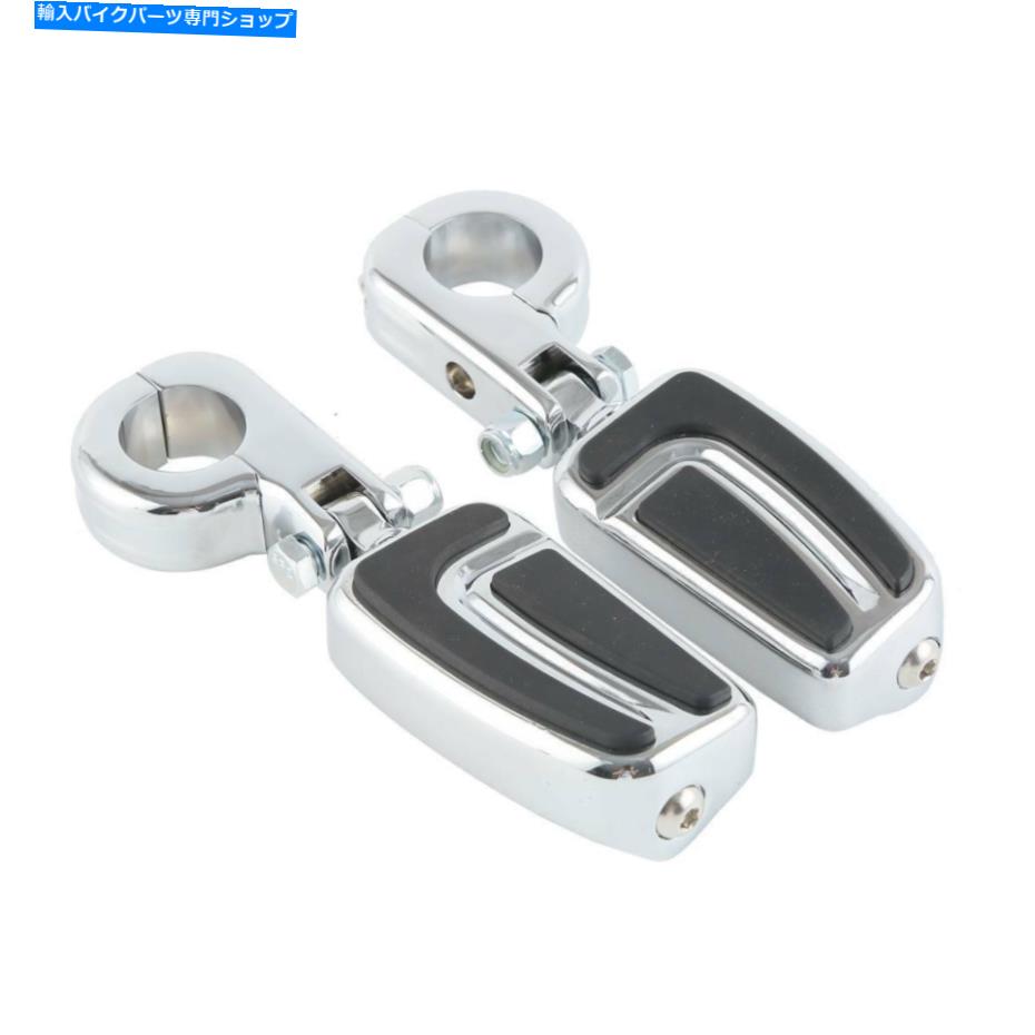 クロームパーツ Harley Touring Bobberのためのエアフロークローム32mmエンジンガードフットペグマウントフィット Airflow Chrome 32mm Engine Guard Footpeg Mount Fit For Harley Touring Bobber US【並行輸入品】