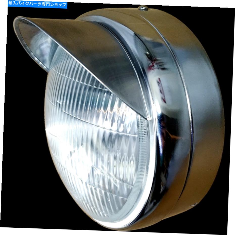 クロームパーツ ロイヤルエンフィールドヘッドライトアセンブリクロムリム＆ピーク純正部品＃593263 / B ROYAL ENFIELD HEADLIGHT ASSEMBLY CHROME RIM & PEAK GENUINE PART #593263/B【並行輸入品】