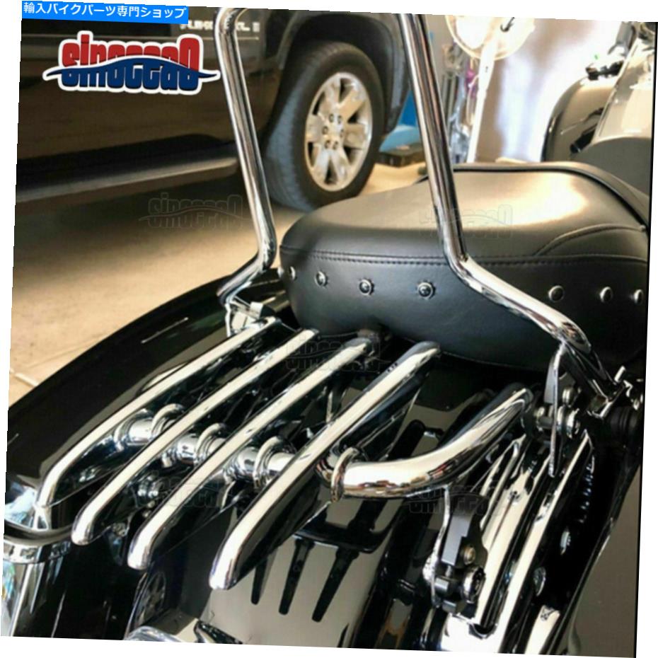 クロームパーツ クロームリアステルスマウントトランクSissy Bar荷物ラックのハーレーツーリング09-21 Chrome Rear Stealth Mount Trunk Sissy Bar Luggage Rack For Harley Touring 09-21【並行輸入品】