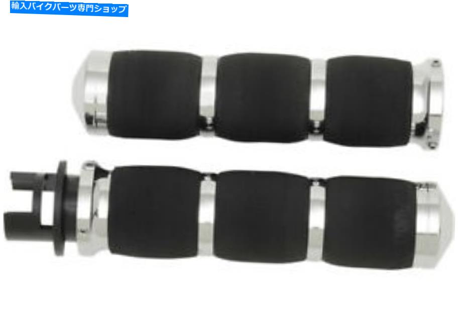 クロームパーツ エイボンエアクッショングリップ用インディアンクロム（MT-IN-AIR-90-CH） Avon Air Cushioned Grips for Indians Chrome (MT-IN-AIR-90-CH)【並行輸入品】
