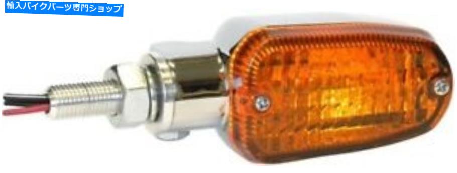クロームパーツ K＆Sドット準拠の長円通信D / Fクロームアンバーレンズ K&S DOT Compliant Oblong Turn Signals D/F Chrome Amber Lens【並行輸入品】