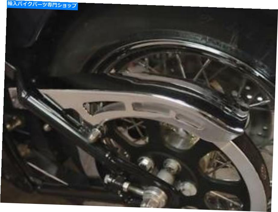 クロームパーツ Harley Davidson Softail 2000-06 Vtwinのためのクロムリアアッパーベルトガード＃27-0185 Chrome Rear Upper Belt Guard for Harley Davidson Softail 2000-06 VTwin # 27-0185【並行輸入品】