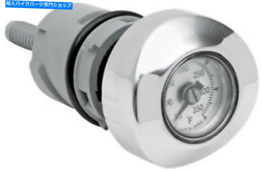 クロームパーツ Harley Sportster 04-19のためのクロム温度温度計オイルディップスティック Chrome Temperature Thermometer Oil Dipstick for Harley Sportster 04-19【並行輸入品】