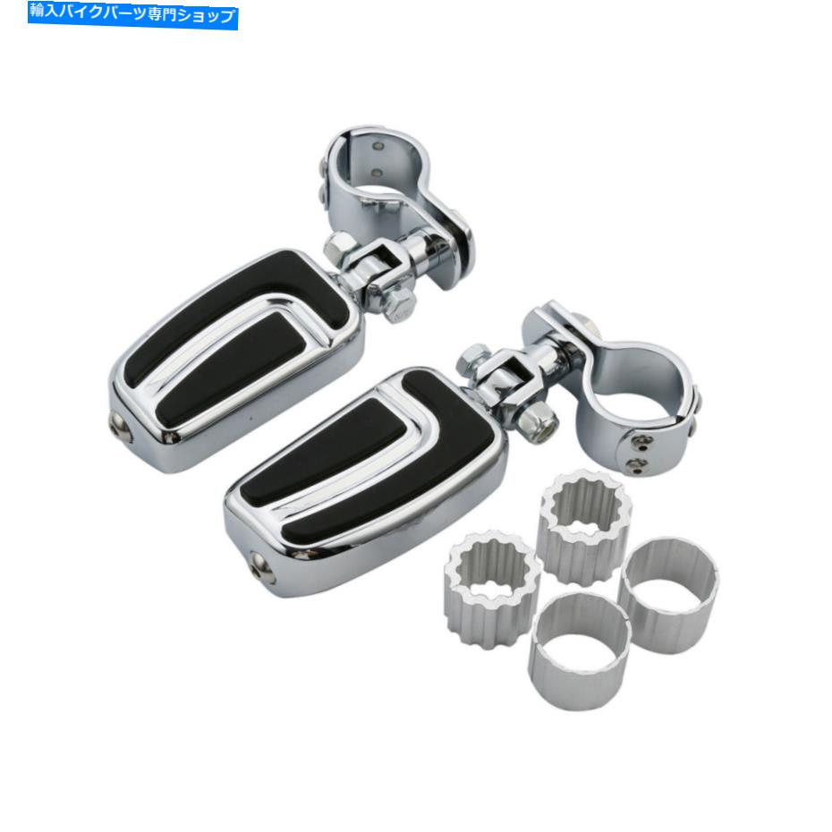 クロームパーツ Chrome 25mm-35mmデイバイダークットペグカランダーシューズスター883用品 - オリジナルのタイトルを表示 Chrome 25mm-35mm ハイウェイバー フットペグ ペグ クランプ ハーレー スポーツスター 883 用- show original title【並行輸入品】