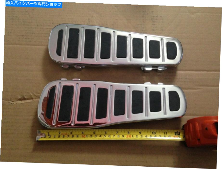 クロームパーツ クロームビッグフットデザインフロアボード4ハーリーツーリング1980乃至プレゼント CHROME BIG FOOT DESIGN FLOORBOARDS 4 HARLEY TOURING 1980 THRU PRESENT【並行輸入品】