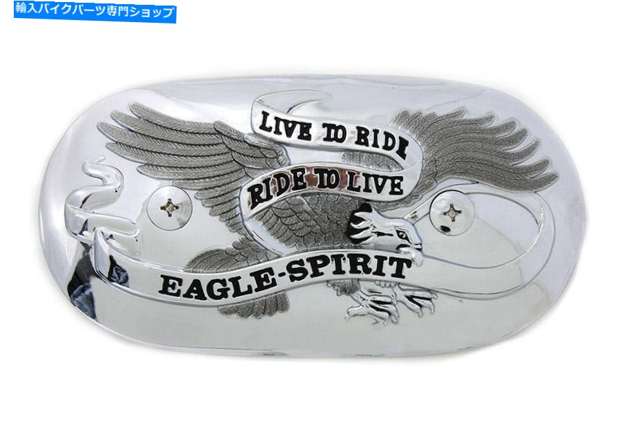 クロームパーツ イーグルスピリットオーバルクロームエアクリーナーインサート Eagle Spirit Oval Chrome Air Cleaner Insert【並行輸入品】