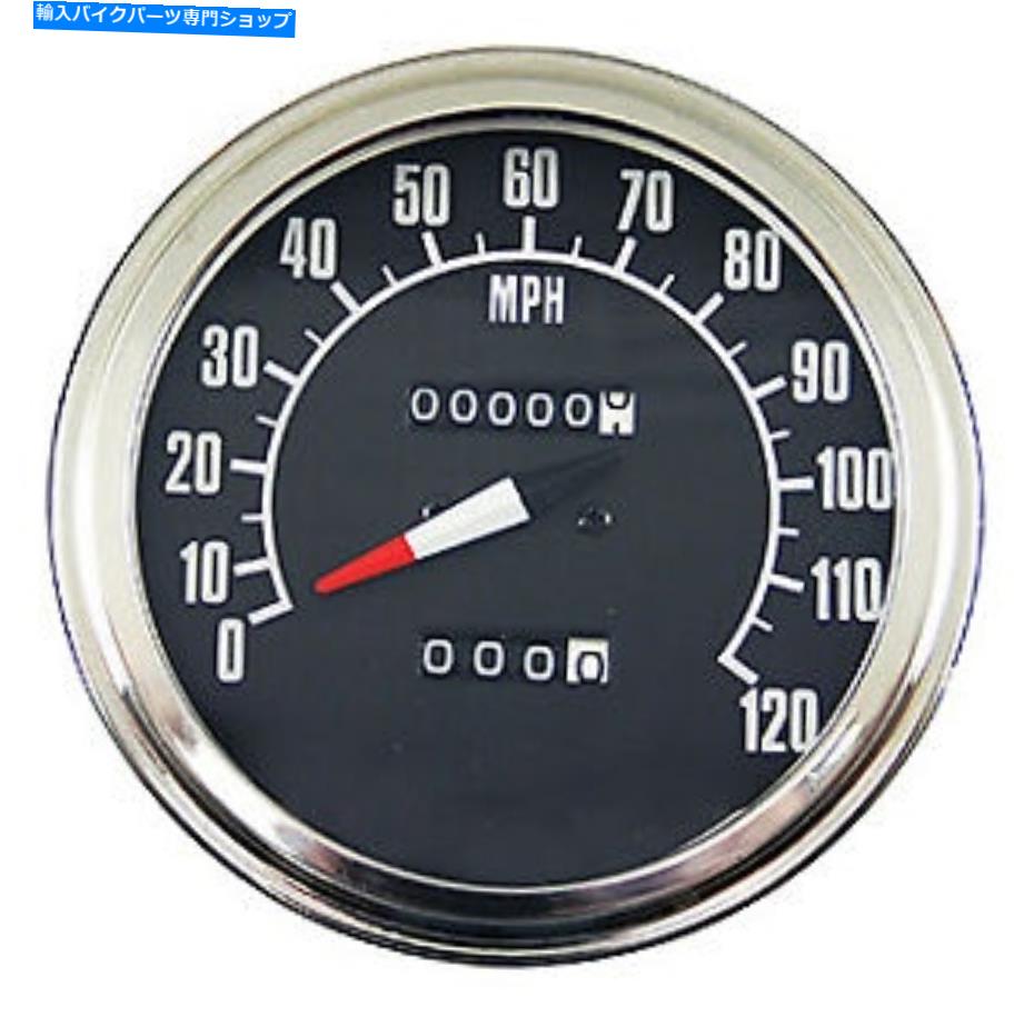 クロームパーツ FL 1947-1967＆FX OEM 67127-73用Ultima Chromeメッキ2：1比率スピードメーター Ultima Chrome Plated 2:1 Ratio Speedometer For FL 1947-1967 & FX OEM 67127-73【並行輸入品】