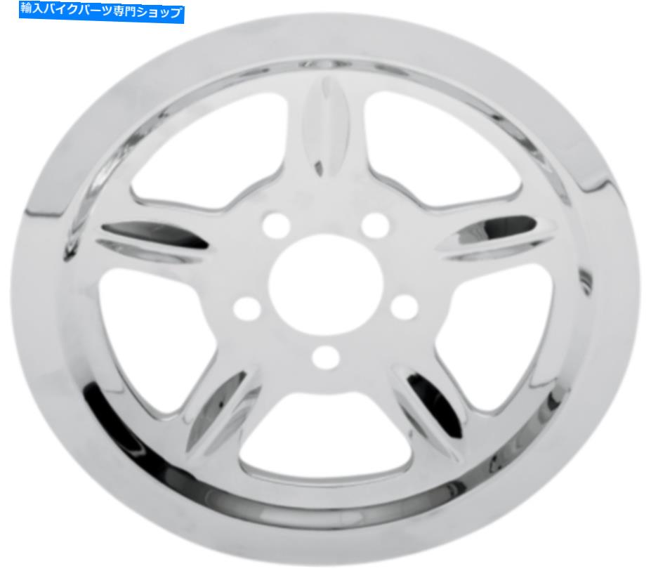 クロームパーツ ドラッグスペシャリスクロームアウターリアプーリーインサート91-03ハーリースポーツスター Drag Specialties Chrome Outer Rear Pulley Insert 91-03 Harley Sportster【並行輸入品】