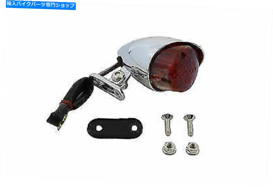 クロームパーツ Harley Davidsonによるクロム弾丸テールランプV-Twin Chrome Bullet Style Tail Lamp for Harley Davidson by V-Twin【並行輸入品】