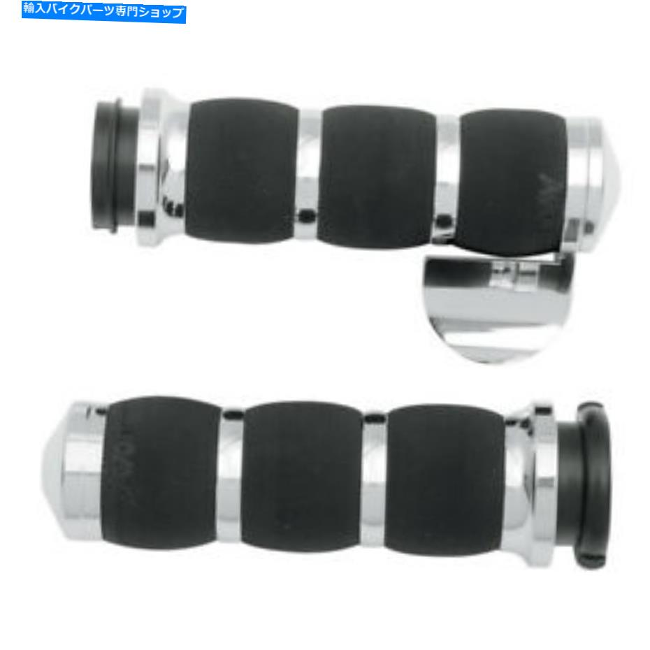クロームパーツ エイボンエアクッション付きクローム3リンググリップ＆スロットルボス1996年＆ニーダーハーレー Avon Air Cushioned Chrome 3-Ring Grips w/Throttle Boss for 1996 & Newer Harley【並行輸入品】 29,842円