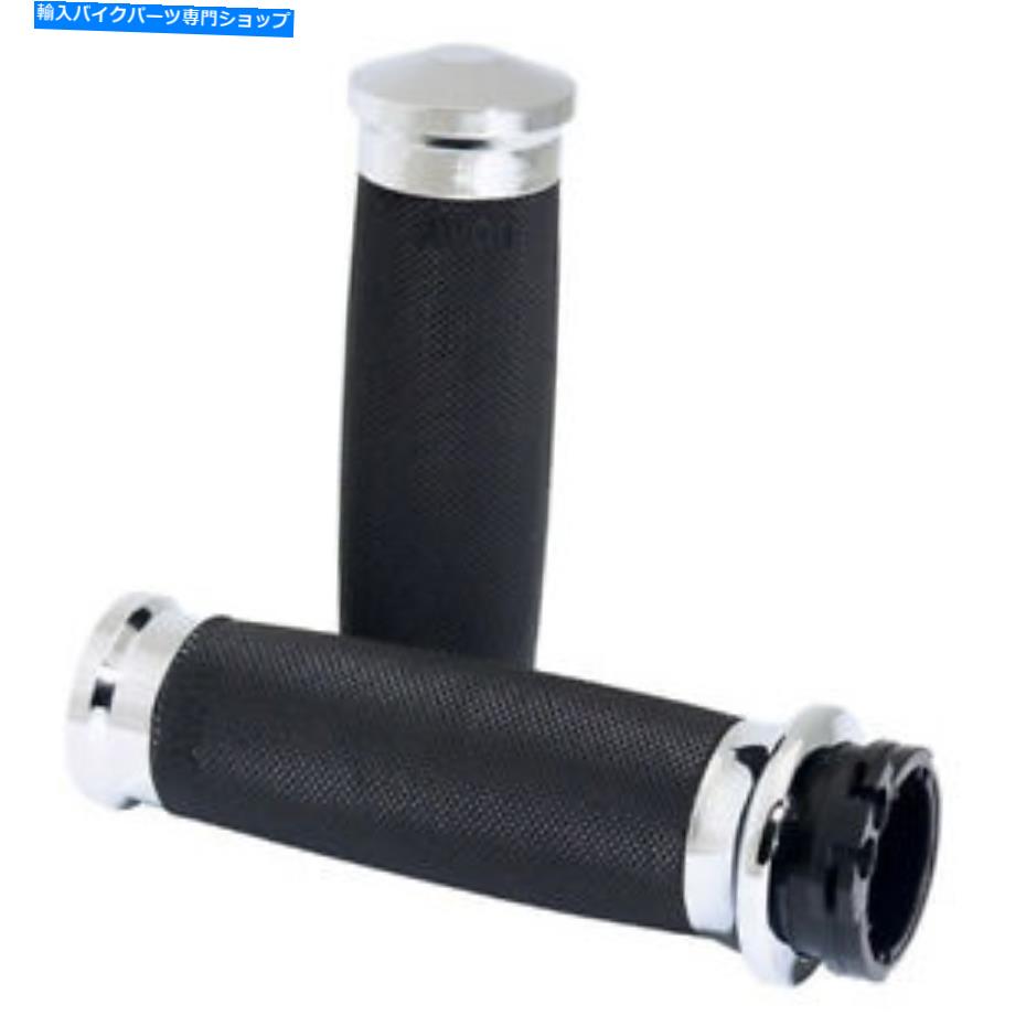 クロームパーツ Avon Chrome Contour Grips Harley Touring Flhx Street Glide 2006 2007 AVON CHROME CONTOUR GRIPS HARLEY TOURING FLHX STREET GLIDE 2006 2007【並行輸入品】