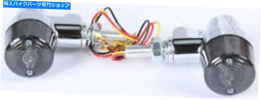 クロームパーツ K＆SクロームアルミマーカーLEDライトラウンド＃3スモークレンズ＃26-8605 K & S Chrome Aluminum Marker LED Light Round #3 with Smoke Lens #26-8605【並行輸入品】