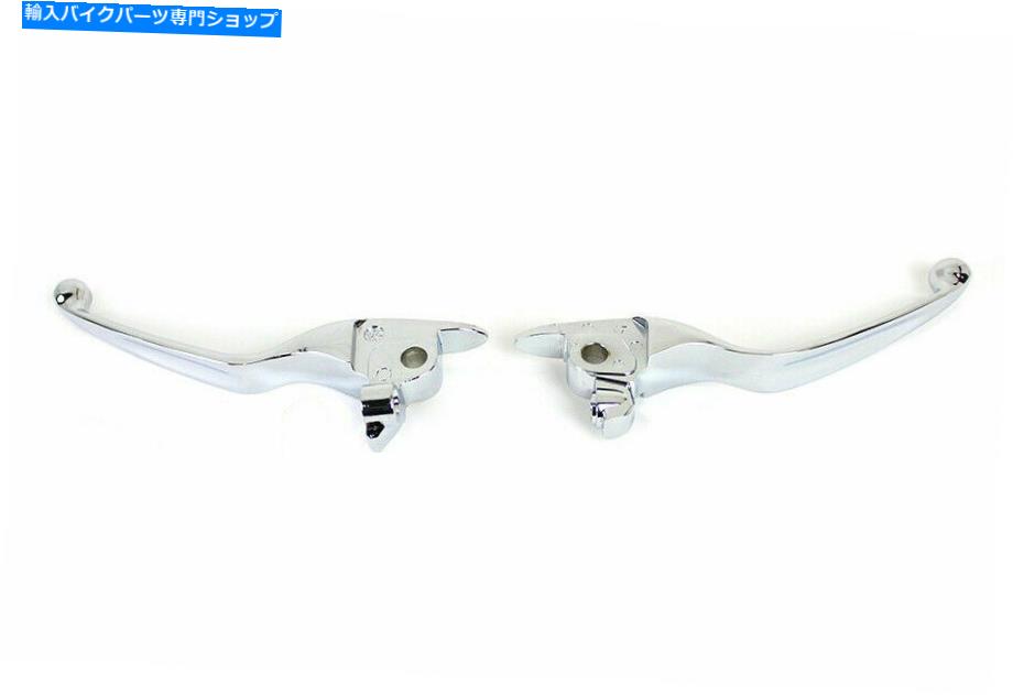 クロームパーツ Harley DavidsonによるクロムワイドハンドレバーセットV-Twin 26-0004 Chrome Wide Hand Lever Set for Harley Davidson by V-Twin 26-0004【並行輸入品】｜Us Custom Parts Shop USDM
