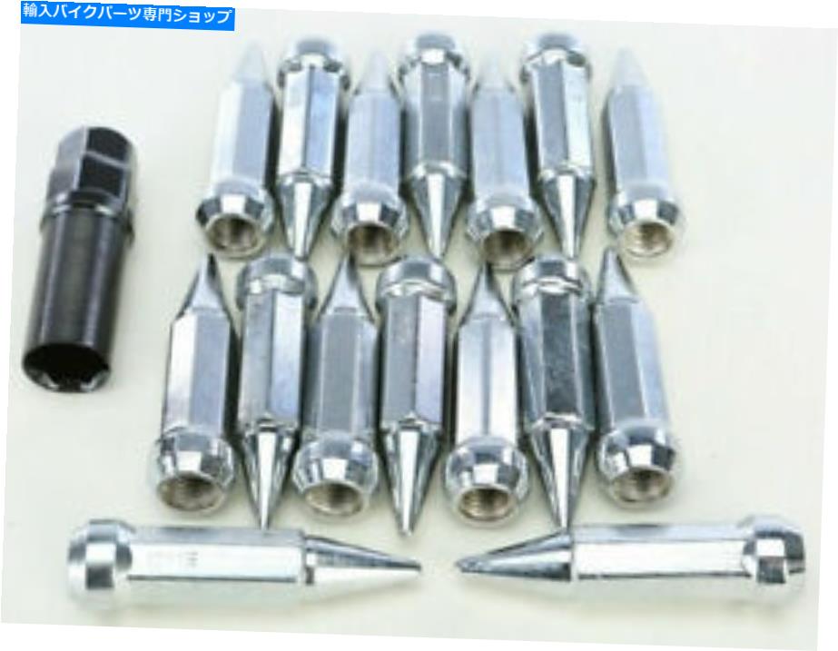 クロームパーツ Sedona Alug-SC-20BXスパイクラグナット、12mm x 1.50,60テーパー付きW /キークロム Sedona ALUG-SC-20BX Spike Lug Nut, 12mm x 1.50, 60 Tapered w/ Key Chrome【並行輸入品】