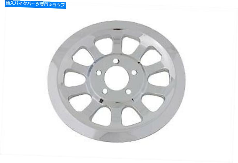 クロームパーツ アウタープーリカバー66歯クロームフィットハーレーダビッドソン Outer Pulley Cover 66 Tooth Chrome fits Harley-Davidson【並行輸入品】