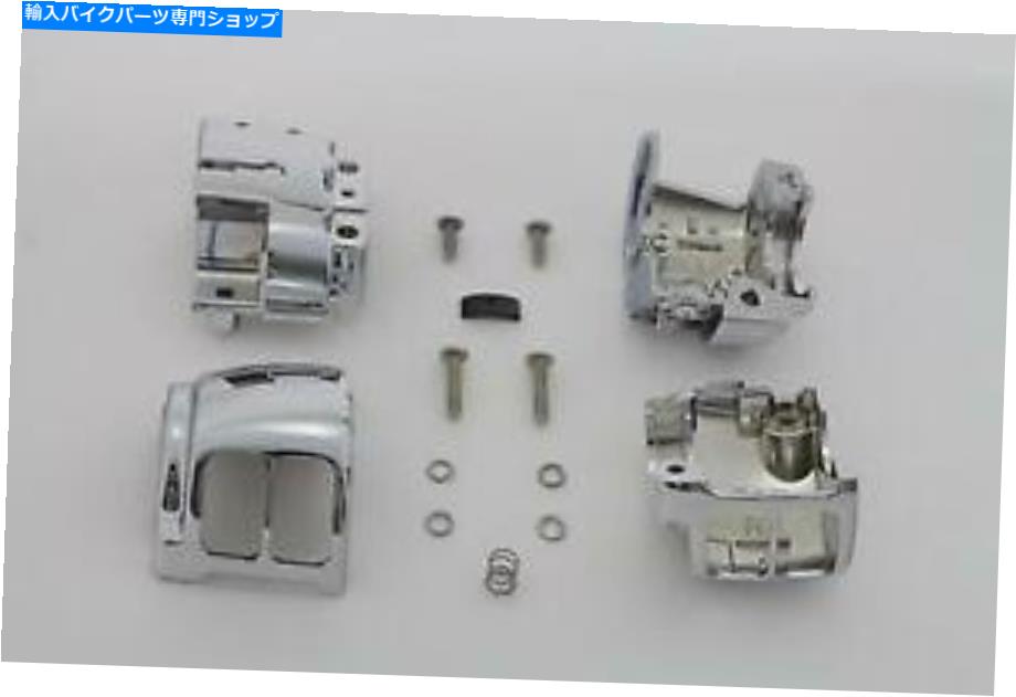 クロームパーツ Harley Davidson 2011 - v-twinのためのクロムハンドルバースイッチハウジングキット＃26-0986 Chrome Handlebar Switch Housing Kit for Harley Davidson 2011-up V-Twin # 26-0986【並行輸入品】