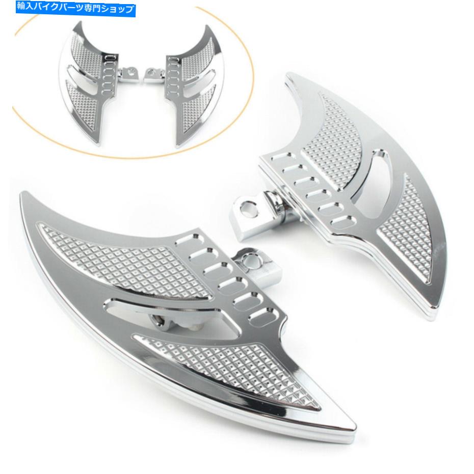 クロームパーツ Harley Dyna fxdflstのためのTomahawk山の床板のTomahawkの山の床板 Chrome Male Mount Foot Peg Tomahawk Passenger Floorboard for Harley Dyna FXDFLST【並行輸入品】｜Us Custom Parts Shop USDM