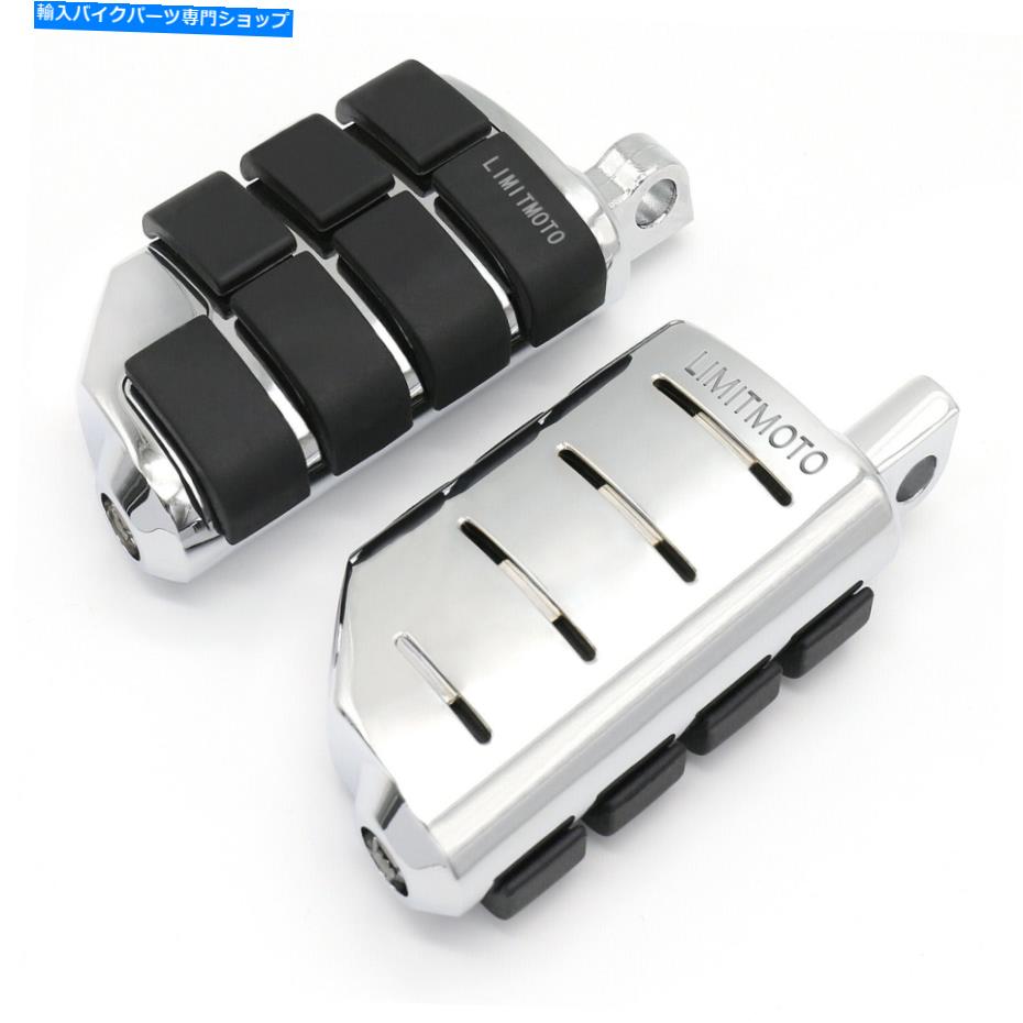 クロームパーツ カーチョーCVOデイバットフローラプライザイクライ版用LIMITMOTOセットハッツパット?オリジナルのタイトルを表示 ハーレーCVOダイナファットボブロードグライドワイドグライド用LIMITMOTOフットペッグフットペグ- show original title【並行輸入品】