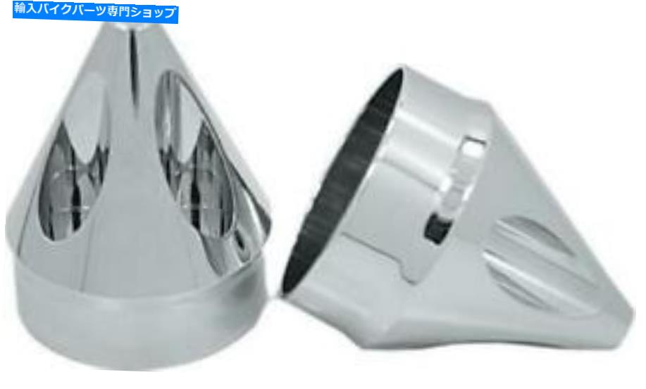 クロームパーツ エイボンスパイクアクスルナットカバークローム1 \