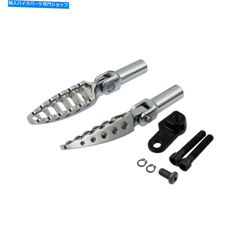 クロームパーツ Chrome旅客フットペグペグ男性マウントフィットハーレーソフトFLSTSB 2008-2011 Chrome Passenger Footpeg Pegs Male Mount Fit For Harley Softail FLSTSB 2008-2011【並行輸入品】