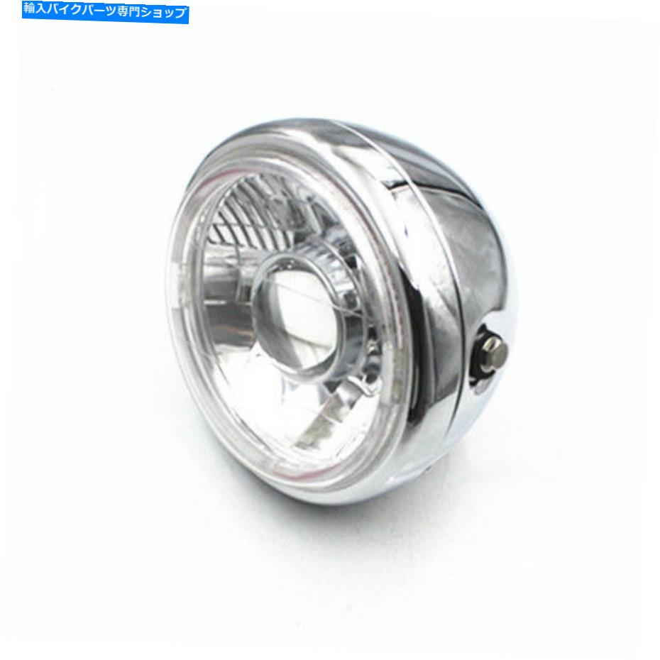 クロームパーツ オートバイユニバーサルクロムヘッドライトランプブルーエンジェルアイハイ/ LOビームヘッドライト Motorcycle Universal Chrome Headlight Lamp Blue Angel Eye Hi/Lo Beam Head Light【並行輸入品】｜Us Custom Parts Shop USDM