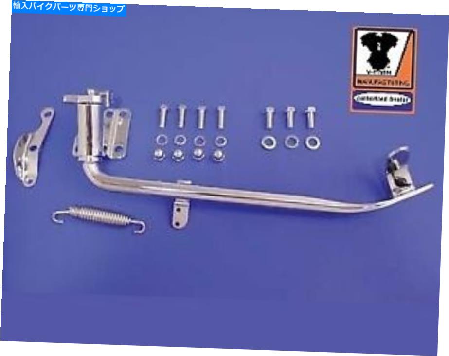 クロームパーツ V-Twin Jiffy KickstandアセンブリFXST 1984-1999進化ソフトスタンダード1340CC V-Twin Jiffy Kickstand Assembly FXST 1984-1999 EVOlution Softail Standard 1340cc【並行輸入品】