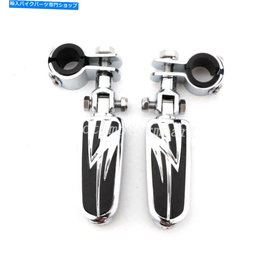 クロームパーツ オートバイクロームクラッシュバーハーレーダビッドソンツーリングダイナのための高速道の足のペグ Motorcycle Chrome Crash Bar Highway Foot Pegs For Harley Davidson Touring Dyna【並行輸入品】