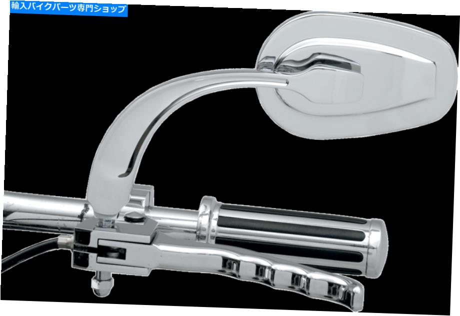クロームパーツ オートバイミラーのラス・ウェルニモント輪郭凸状クローム左サイネジ Russ Wernimont Contour Convex Chrome Left Hand Side Screw in Motorcycle Mirror【並行輸入品】