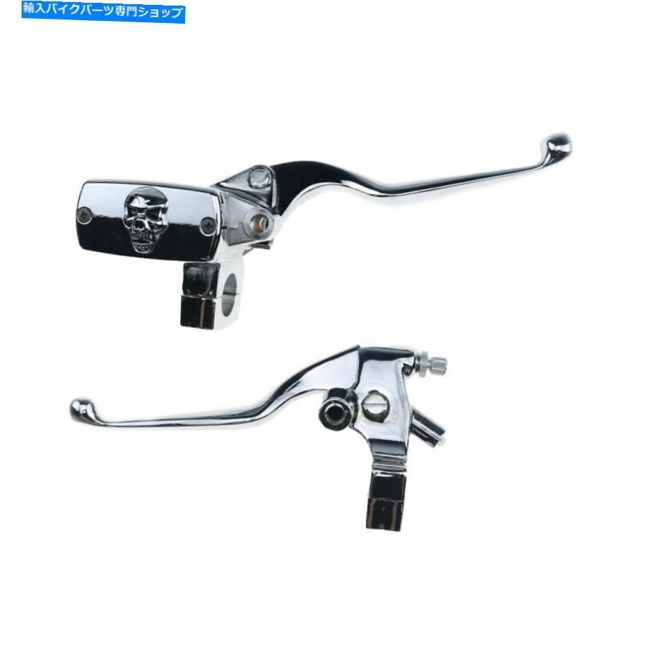 クロームパーツ クロム1 "ハンドルバースカルリザーバーブレーキクラッチレバークルーザーチョッパーカスタム Chrome 1" Handlebar Skull Reservoir Brake Clutch Lever Cruiser Chopper Custom【並行輸入品】|Us Custom Parts Shop USDM