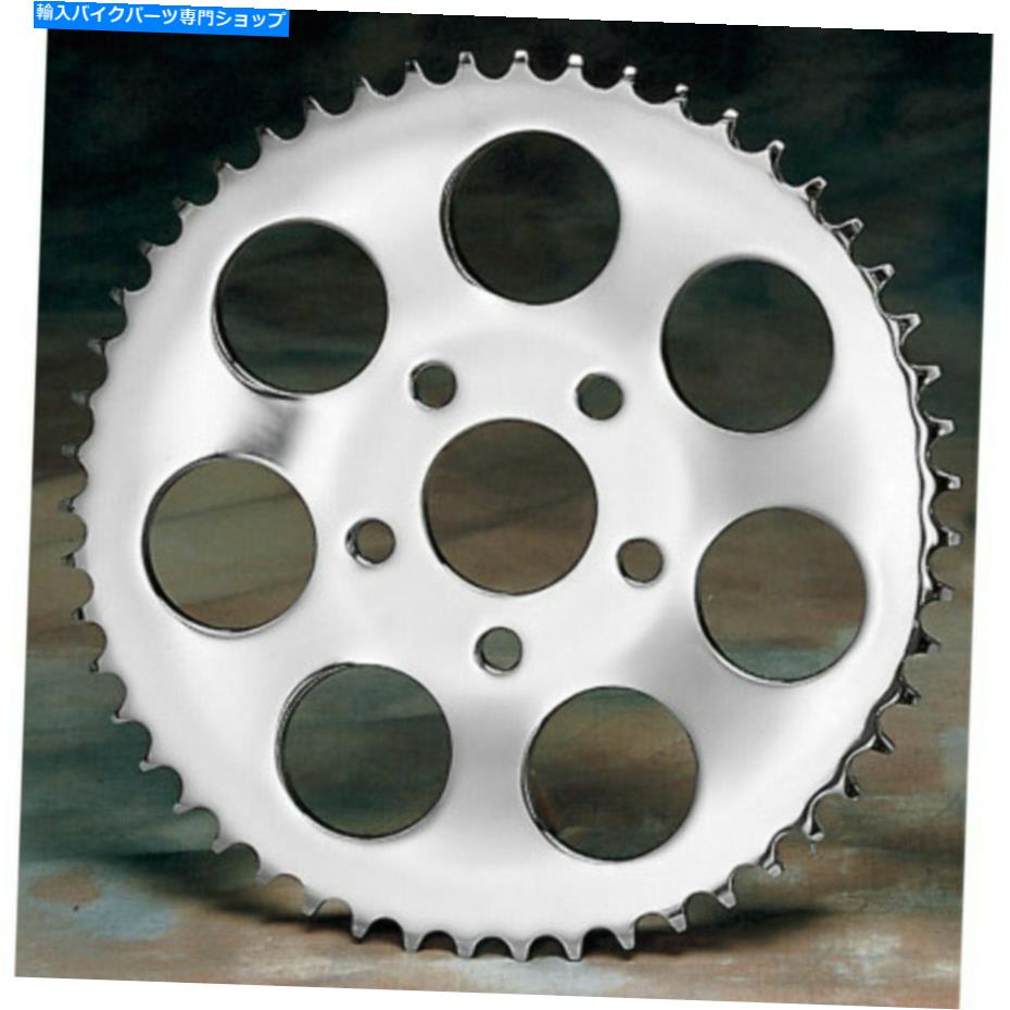 クロームパーツ Drag Specialties Chrome 47歯皿リアホイールスプロケットハーレービッグツイン73 + Drag Specialties Chrome 47 Tooth Dished Rear Wheel Sprocket Harley Big Twin 73+【並行輸入品】