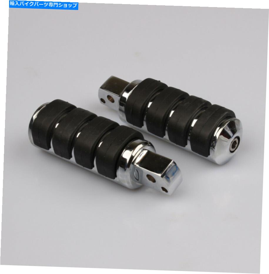 クロームパーツ フットペッグセットチョッパークロームユニバーサルドライバーフットペッグ8 mmボア Footpegs set chopper chrome UNIVERSAL driver footpegs 8 mm bore【並行輸入品】