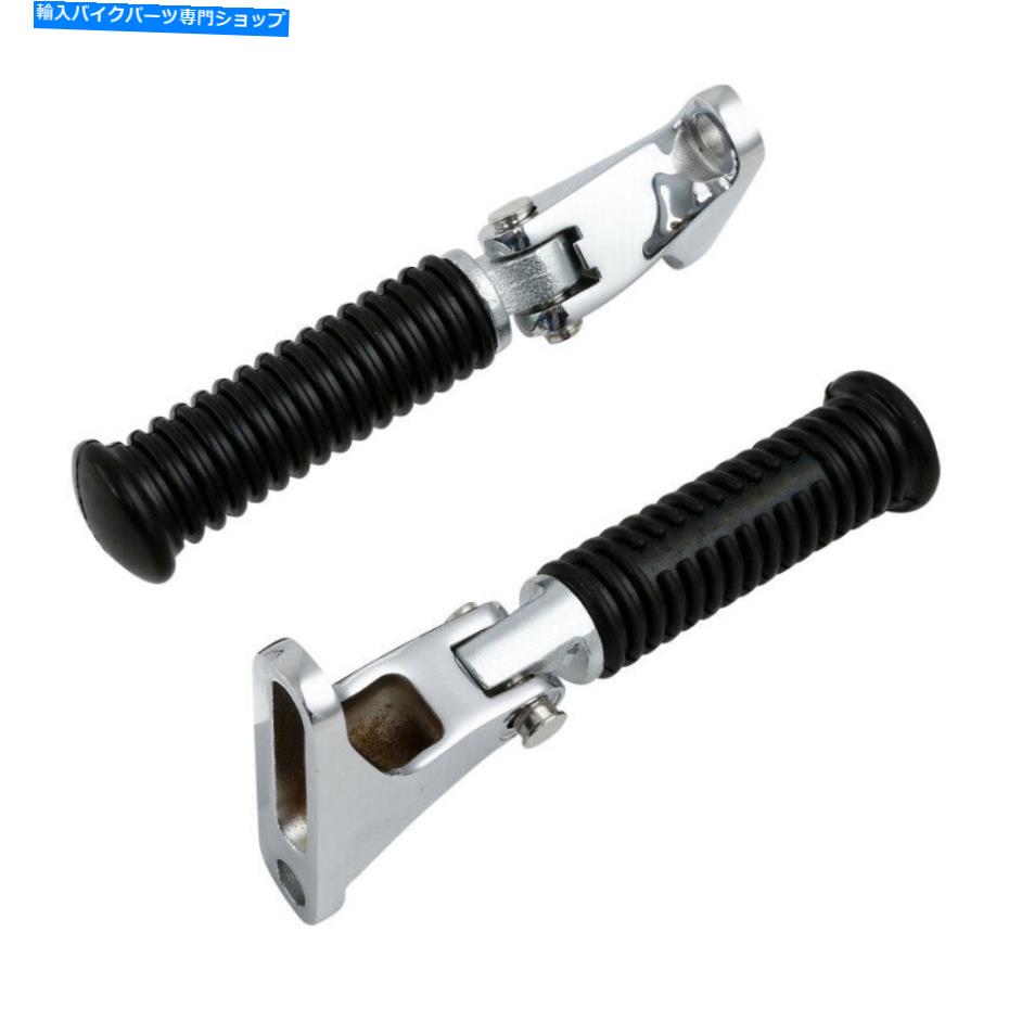 クロームパーツ Chromeリアの乗客フットペグマウントフィットハーレーエレクトロロードグライド93-21 Chrome Rear Passenger Foot Pegs Mount Fit For Harley Electra Road Glide 93-21【並行輸入品】