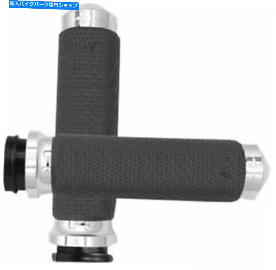 クロームパーツ スロットルバイワイヤー小クロム用エイボンメモリフォームグリップ#MF-63-CHフライ Avon Memory Foam Grips for Throttle-by-Wire Small Chrome #MF-63-CH-FLY【並行輸入品】|Us Custom Parts Shop USDM