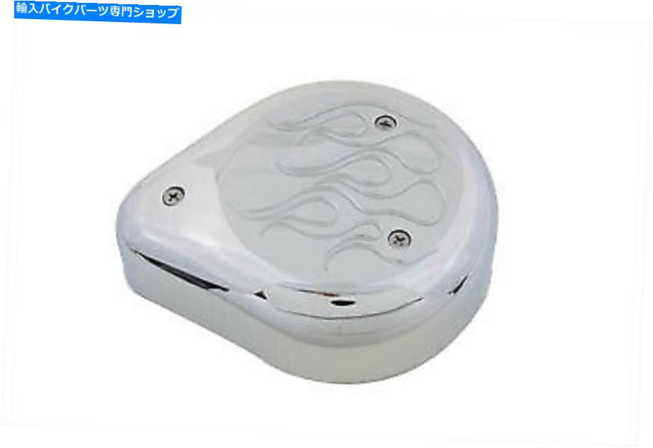 クロームパーツ 炎付き涙液除去洗剤クロームフィットハーレー - ダビッドソン Tear Drop Air Cleaner with Flames Chrome fits Harley-Davidson【並行輸入品】|Us Custom Parts Shop USDM