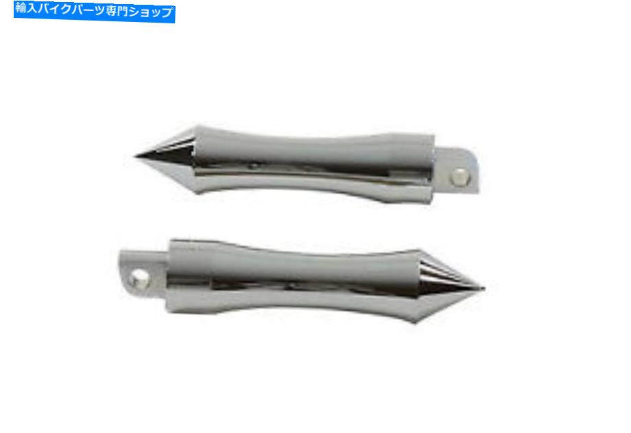 クロームパーツ ビレット海賊スパイクフットペッグセット Billet Pirate Spike Footpeg Set【並行輸入品】|Us Custom Parts Shop USDM