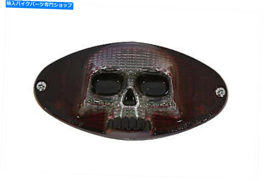 クロームパーツ Chrome Cateye LEDテールランプスカルスタイル Chrome Cateye LED Tail Lamp Skull Style【並行輸入品】