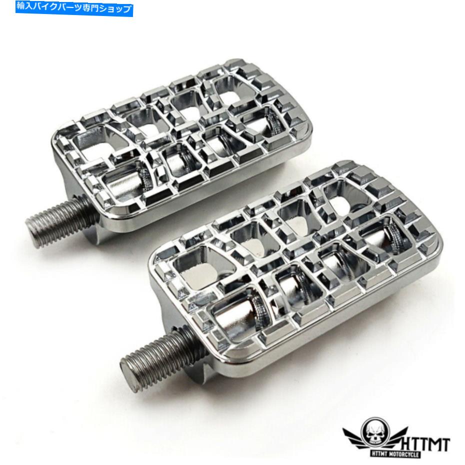 クロームパーツ ハーレーローライダーヘリテージソフトXL88のための2ピースクロムCNC支配シフターペグ 2PCS Chrome CNC Dominator Shifter Peg For Harley Low Rider Heritage Softail XL88【並行輸入品】