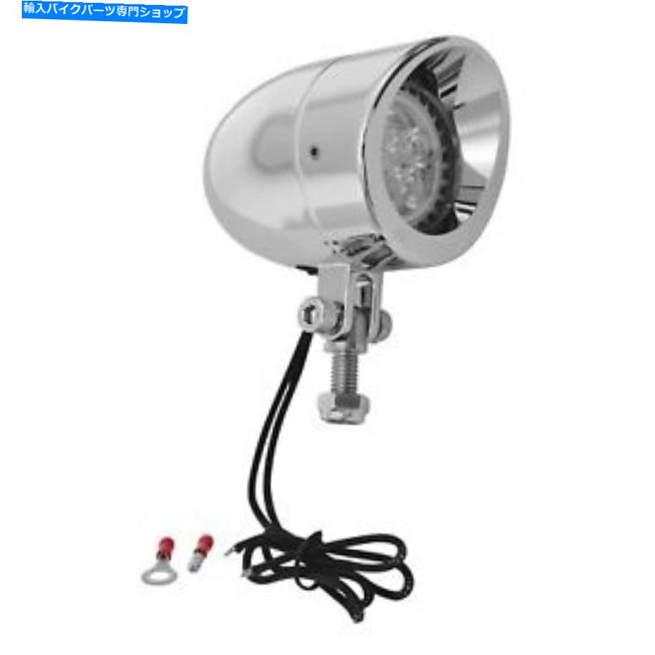 クロームパーツ Show Chrome - 16-104LED - LEDミニ弾丸マーカーライト、クロム Show Chrome - 16-104LED - LED Mini Bullet Marker Light, Chrome【並行輸入品】