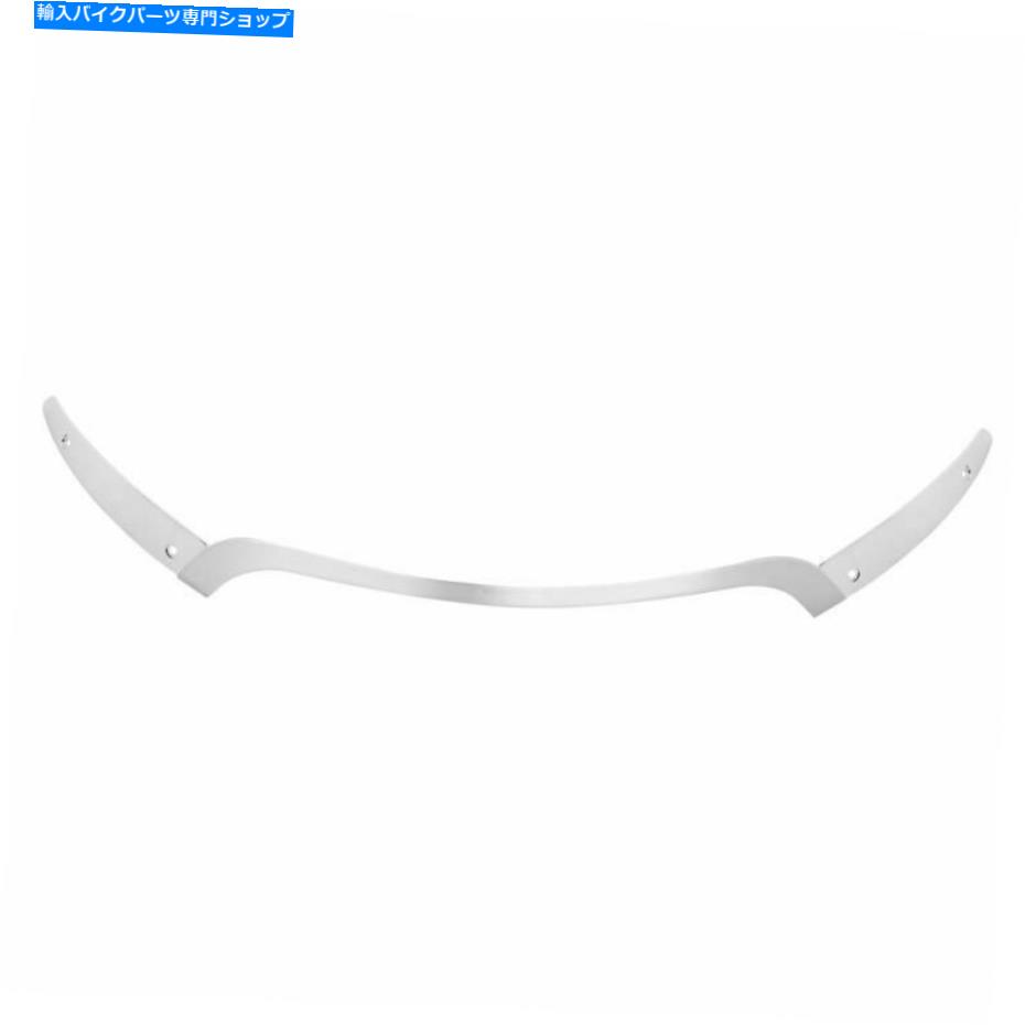 クロームパーツ クロム分割フロントフロントウインドシールドセンタートリムフィットハーレーロードグライド15-17 Chrome Split Windscreen Windshield Center Trim Fit For Harley Road Glide 15-17【並行輸入品】